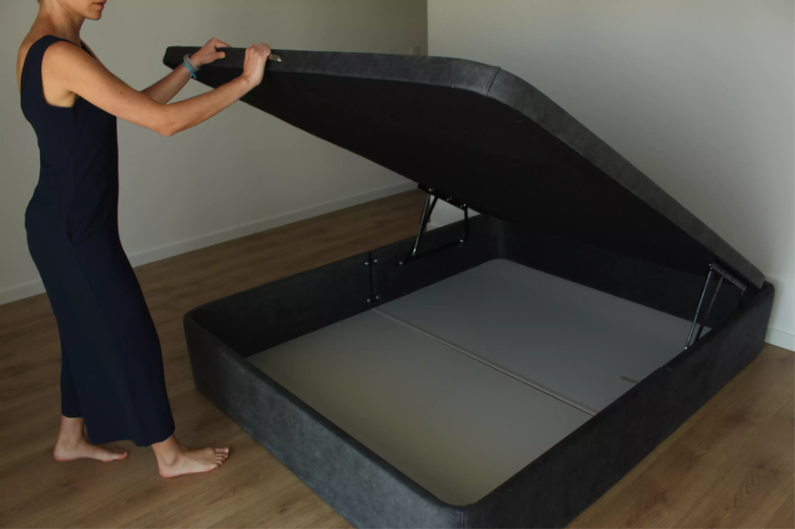 sommier estofado emma aberto